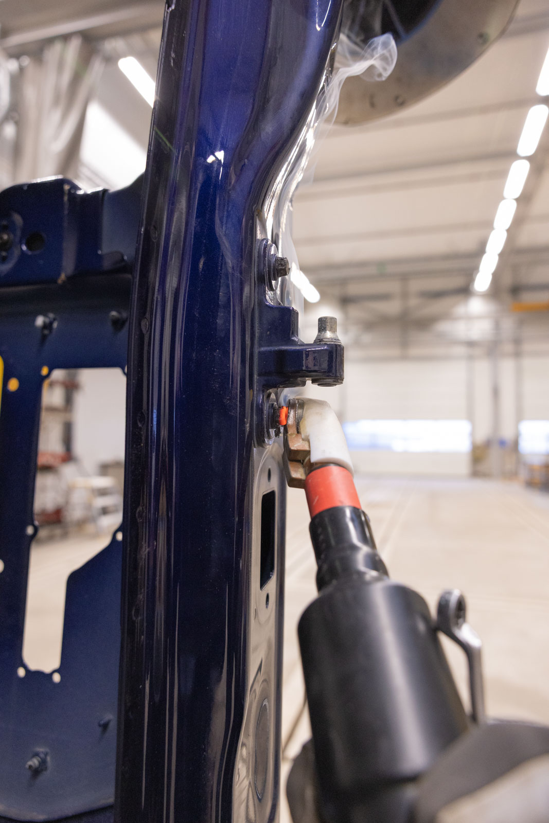 Technician using JOSAM JH400 to heat part of a Truck Cab
