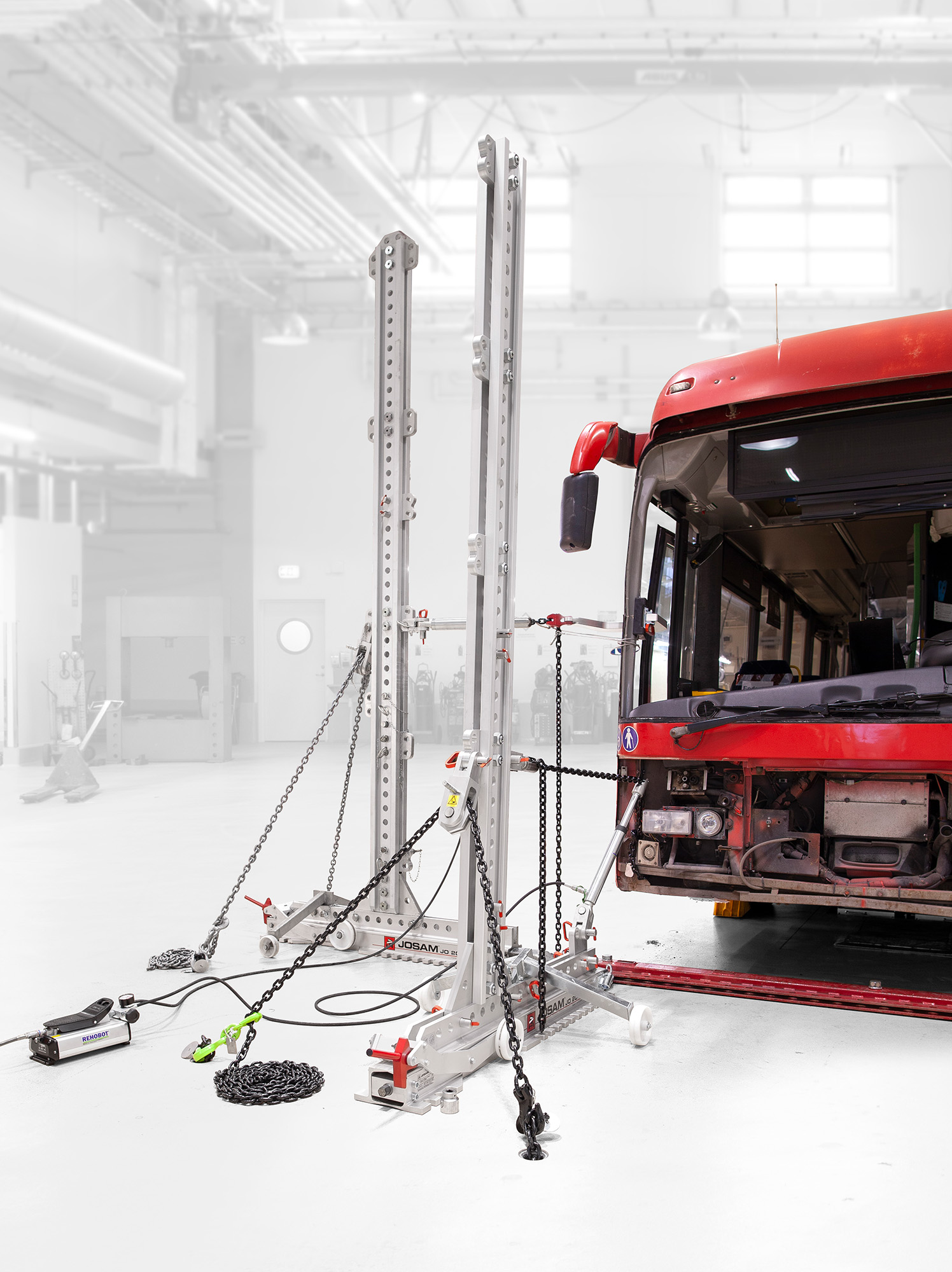 JOSAM Cab Tower being used on a Bus