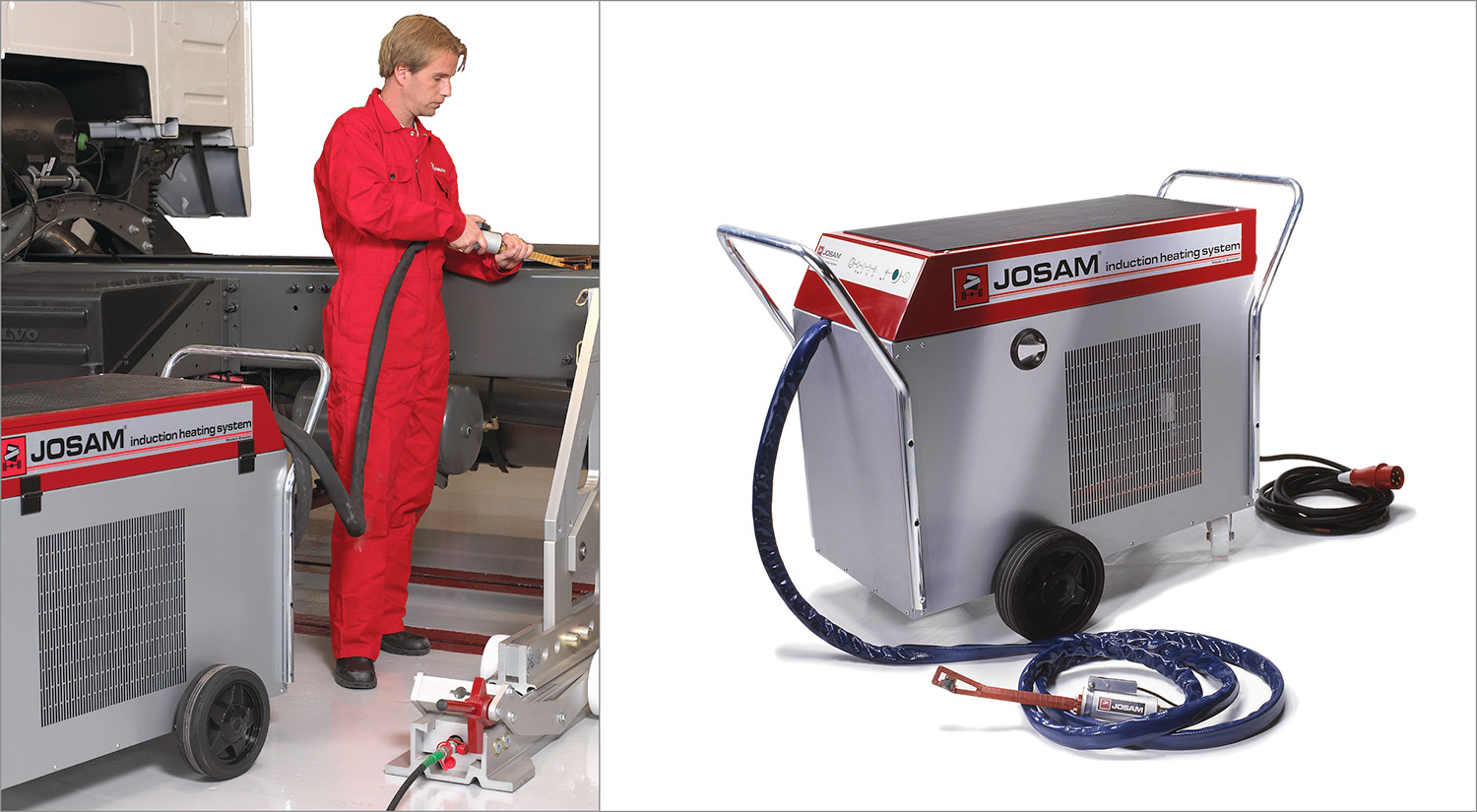 Technician Using JO960 Induction heating system