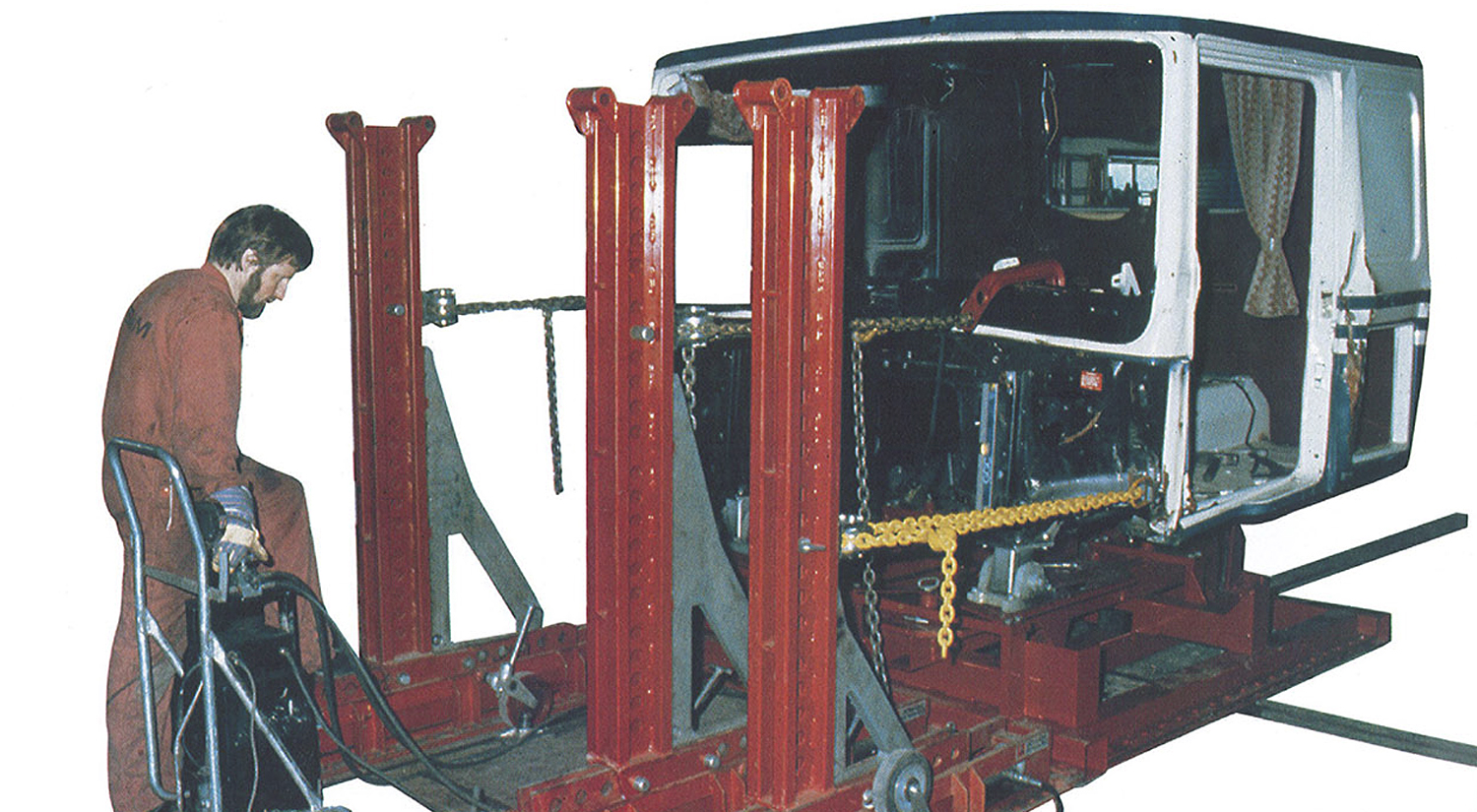 Technician performing repairs with JOSAM equipment