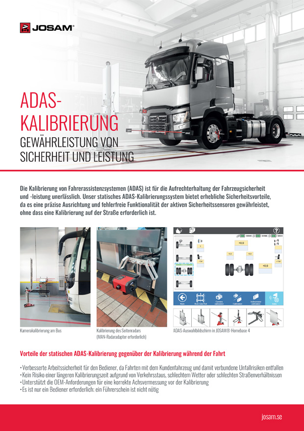 ADAS Calibration Front Page of Brochure