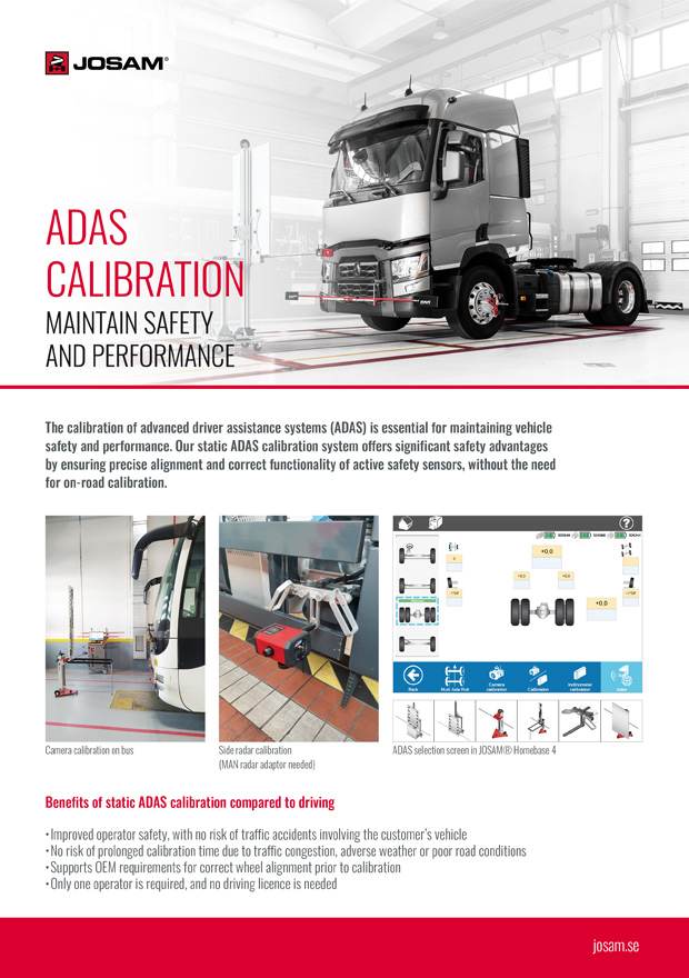 ADAS Calibration Front Page of Brochure
