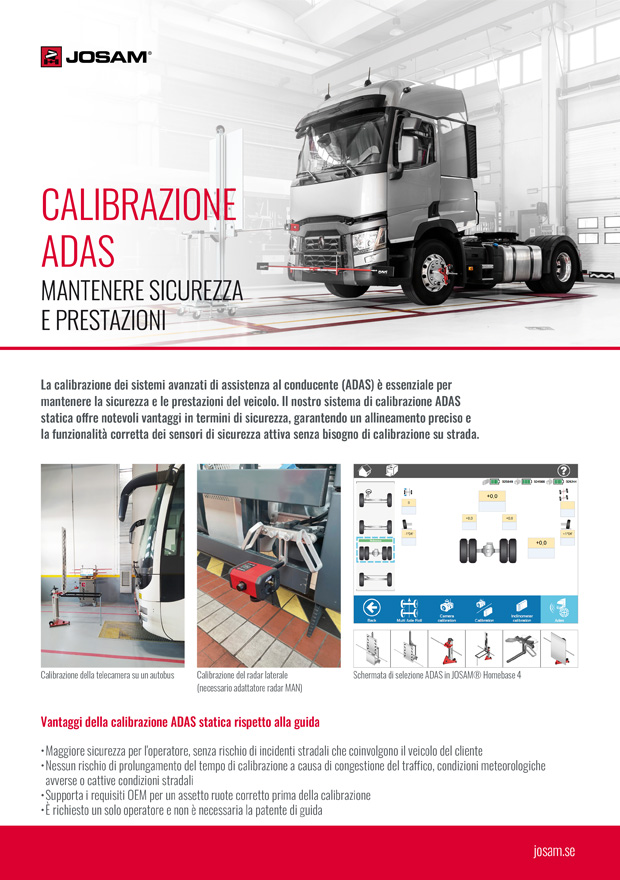 ADAS Calibration Front Page of Brochure