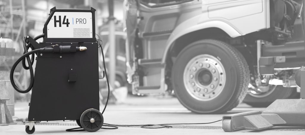 JOSAM H4PRO induction heater in a workshop