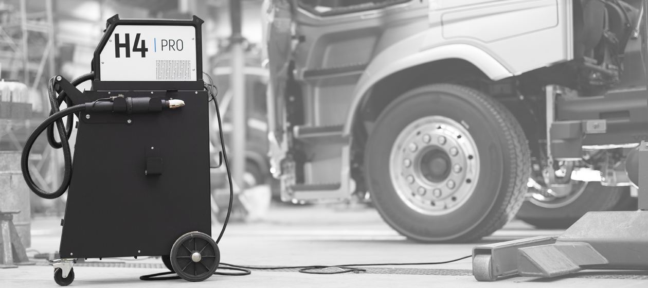 JOSAM H4PRO induction heater in a workshop