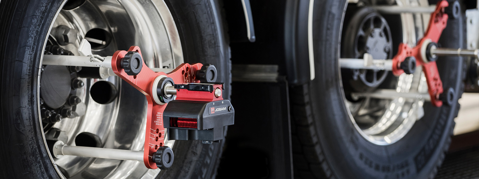 I-Track II being used to align a truck