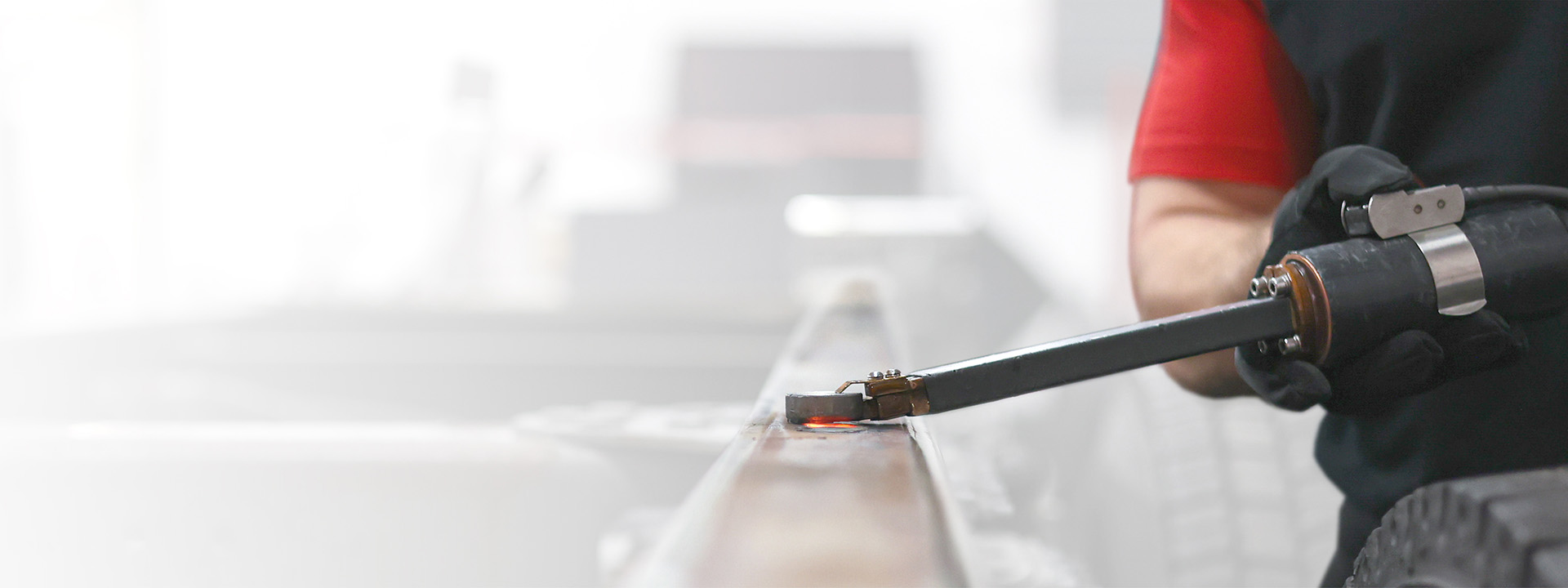 A JOSAM induction heater being used to heat metal